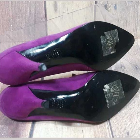 Charles Jourdan Paris Suede Leather Heels Size 6 M - Picture 3 of 6